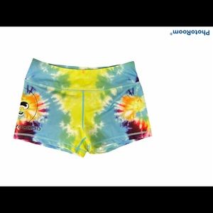 Barbell voodoo fleo style tie-dye shorts